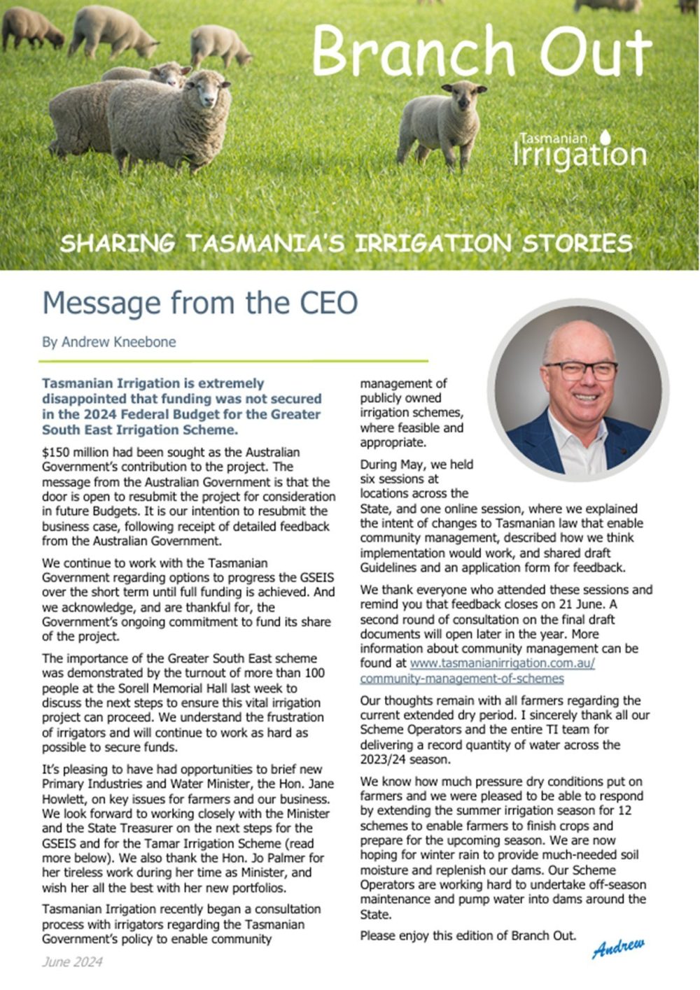 TI Branch Out June24 Page One